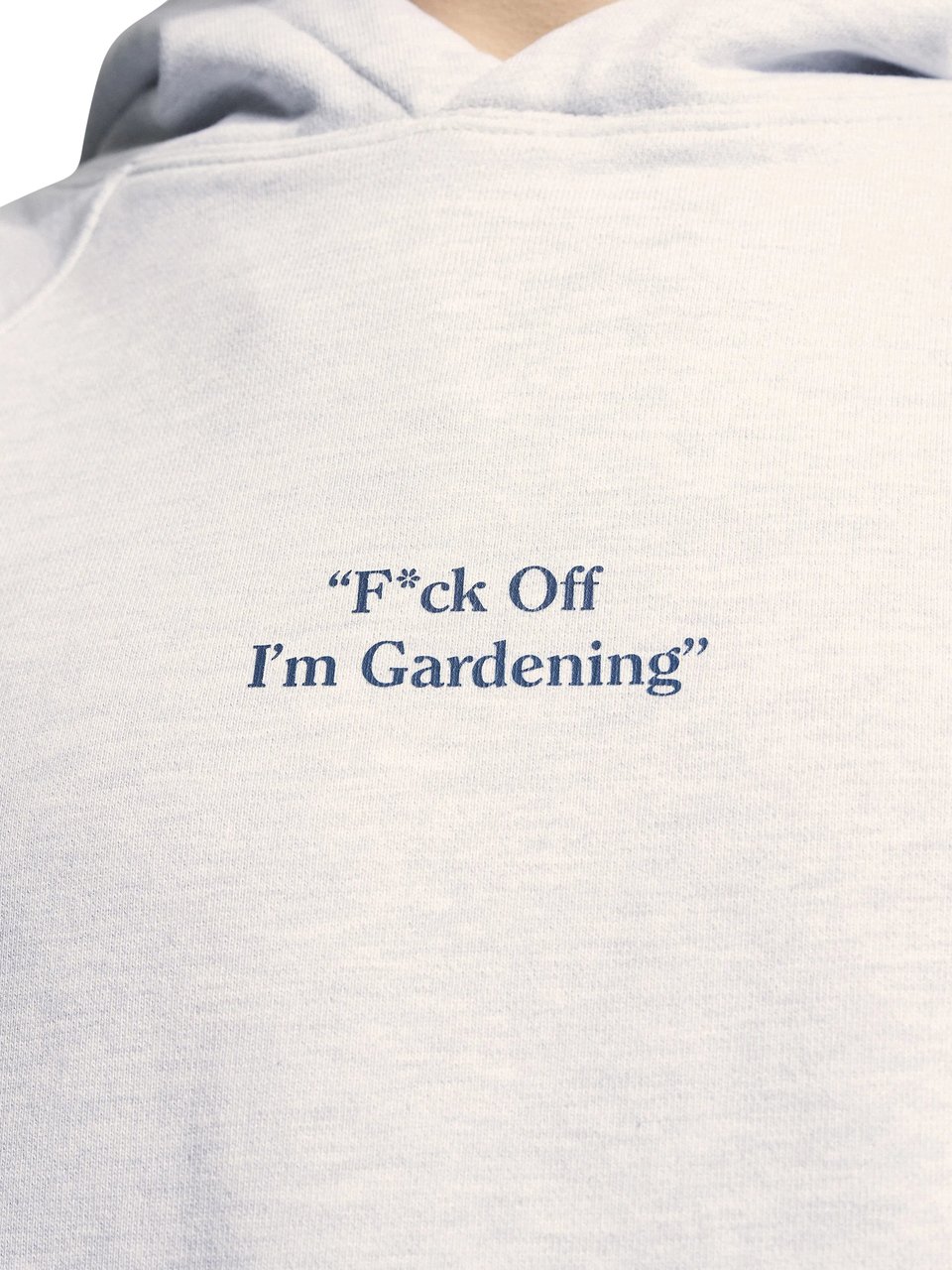 Bram's Fruit "F*ck Off I'm Gardening" Raglan Hoodie- Grey Melange Grijs