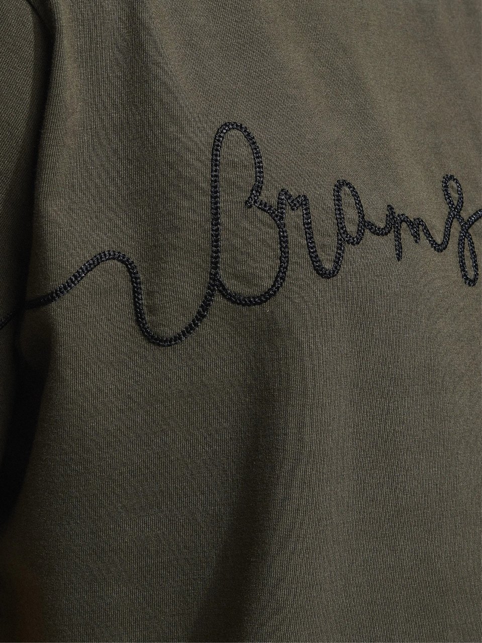 Bram's Fruit Garden Hose Chain Stitch Hoodie - Solid Charcoal Black Zwart