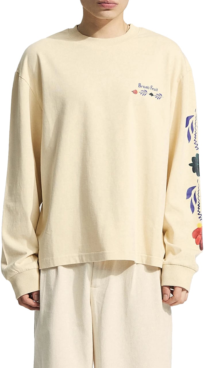 Bram's Fruit Flora Longsleeve - Solid Beige Beige