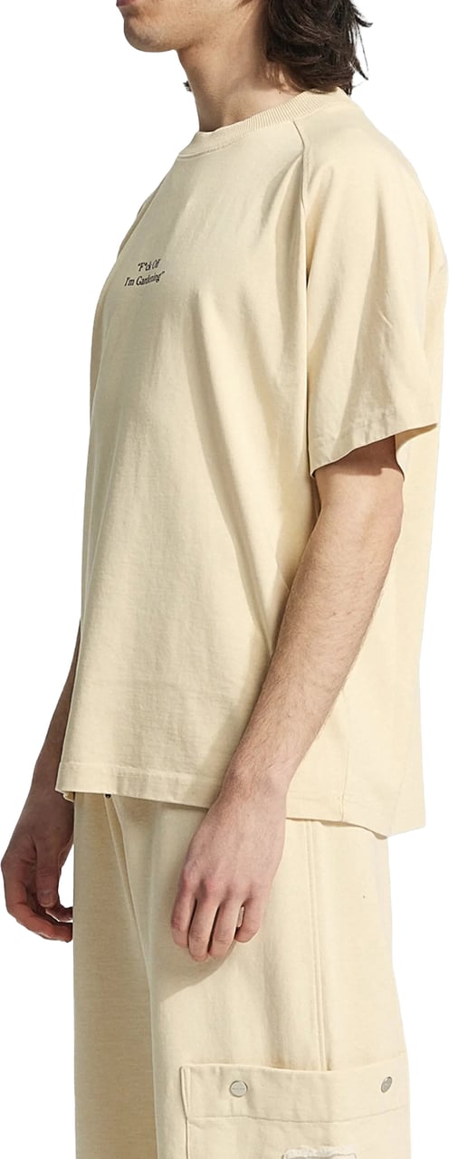 Bram's Fruit "F*ck Off I'm Gardening" Raglan T-shirt - Solid Beige Beige