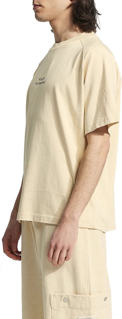 Bram's Fruit "F*ck Off I'm Gardening" Raglan T-shirt - Solid Beige Beige