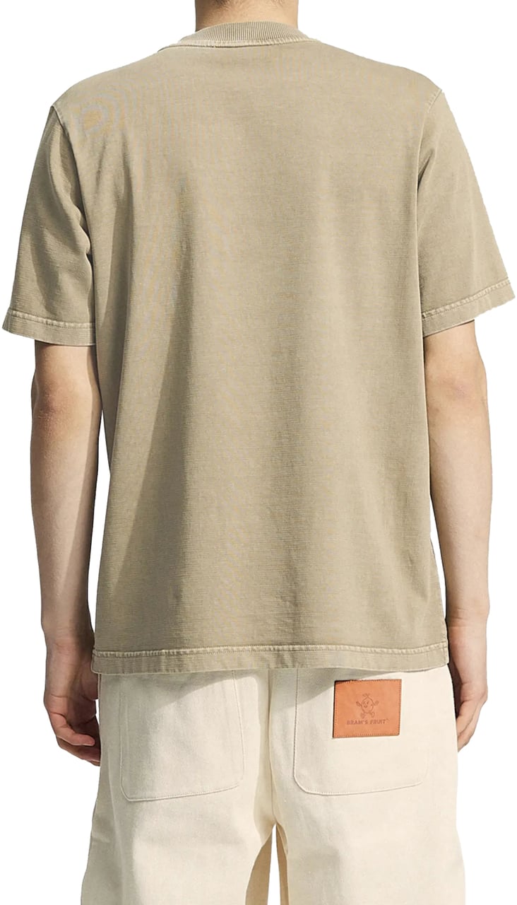 Bram's Fruit Chest Pocket T-shirt - Washed Khaki Groen