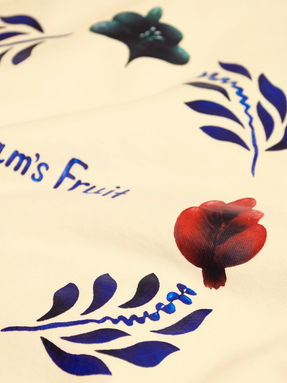 Bram's Fruit Flora T-shirt - Solid Beige Beige