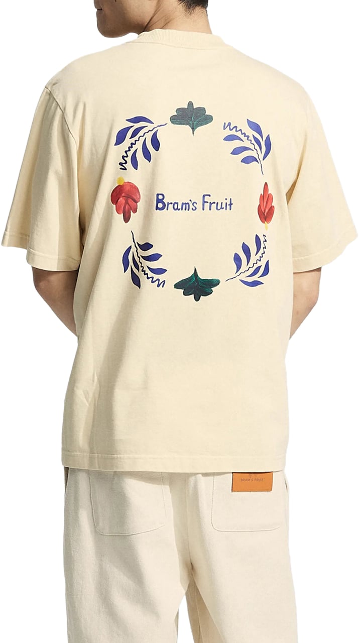 Bram's Fruit Flora T-shirt - Solid Beige Beige