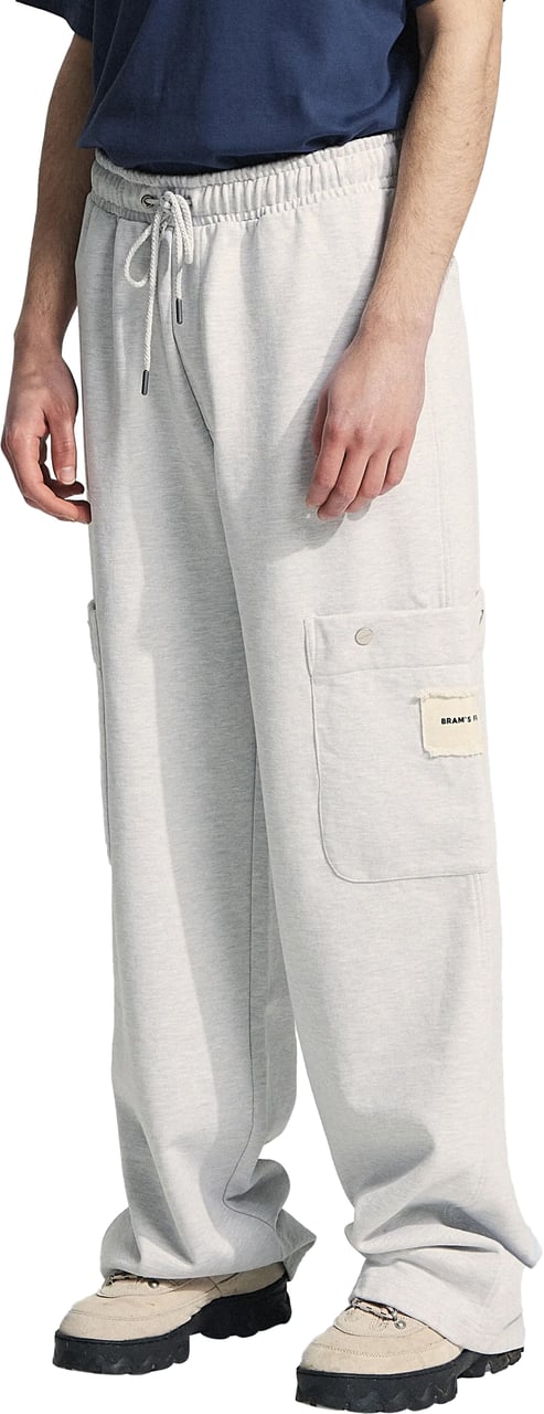 Bram's Fruit Side Pocket Trousers - Grey Melange Grijs