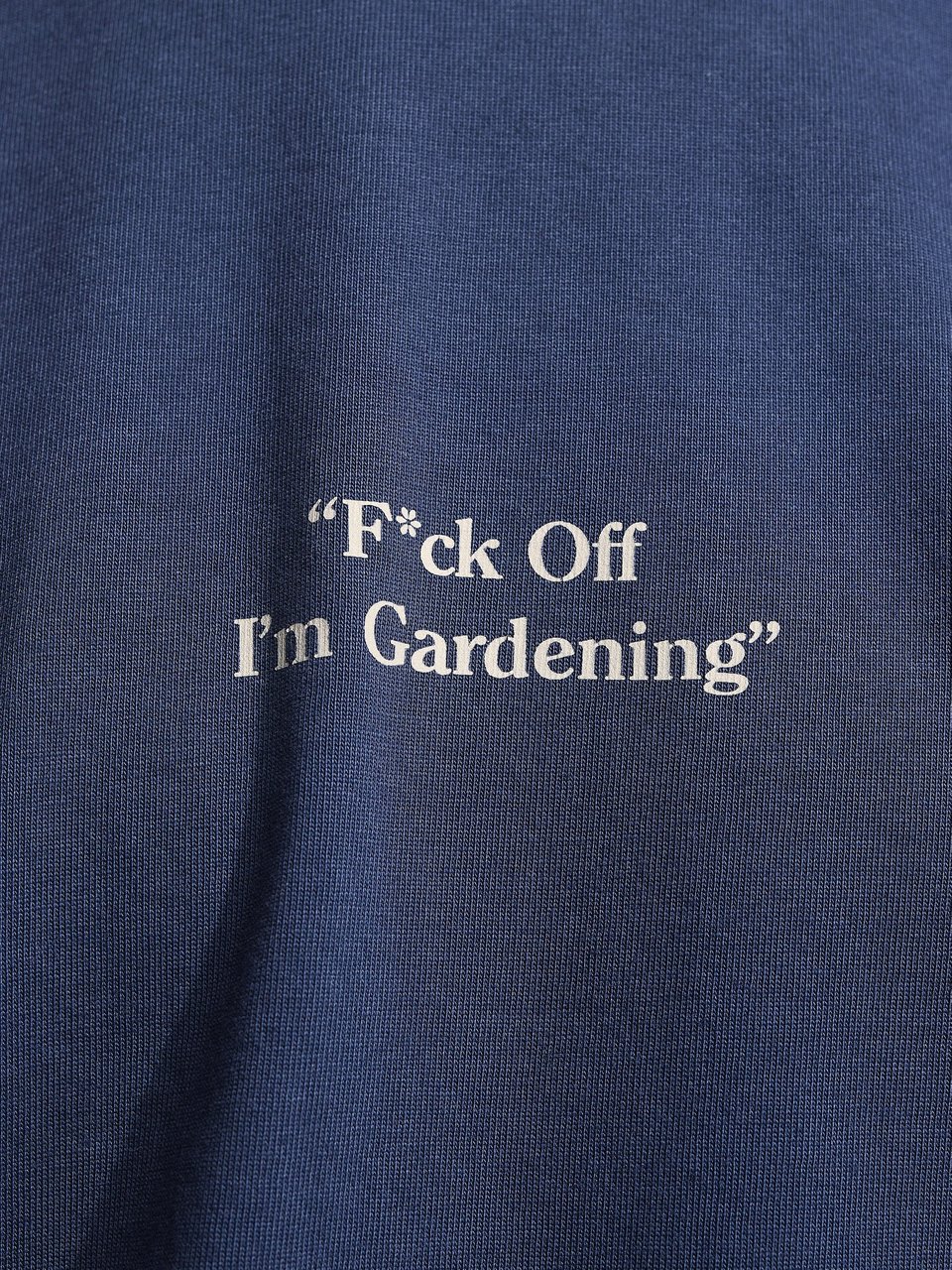 Bram's Fruit "F*ck Off I'm Gardening" Raglan Hoodie- Solid Midnight Blue Blauw