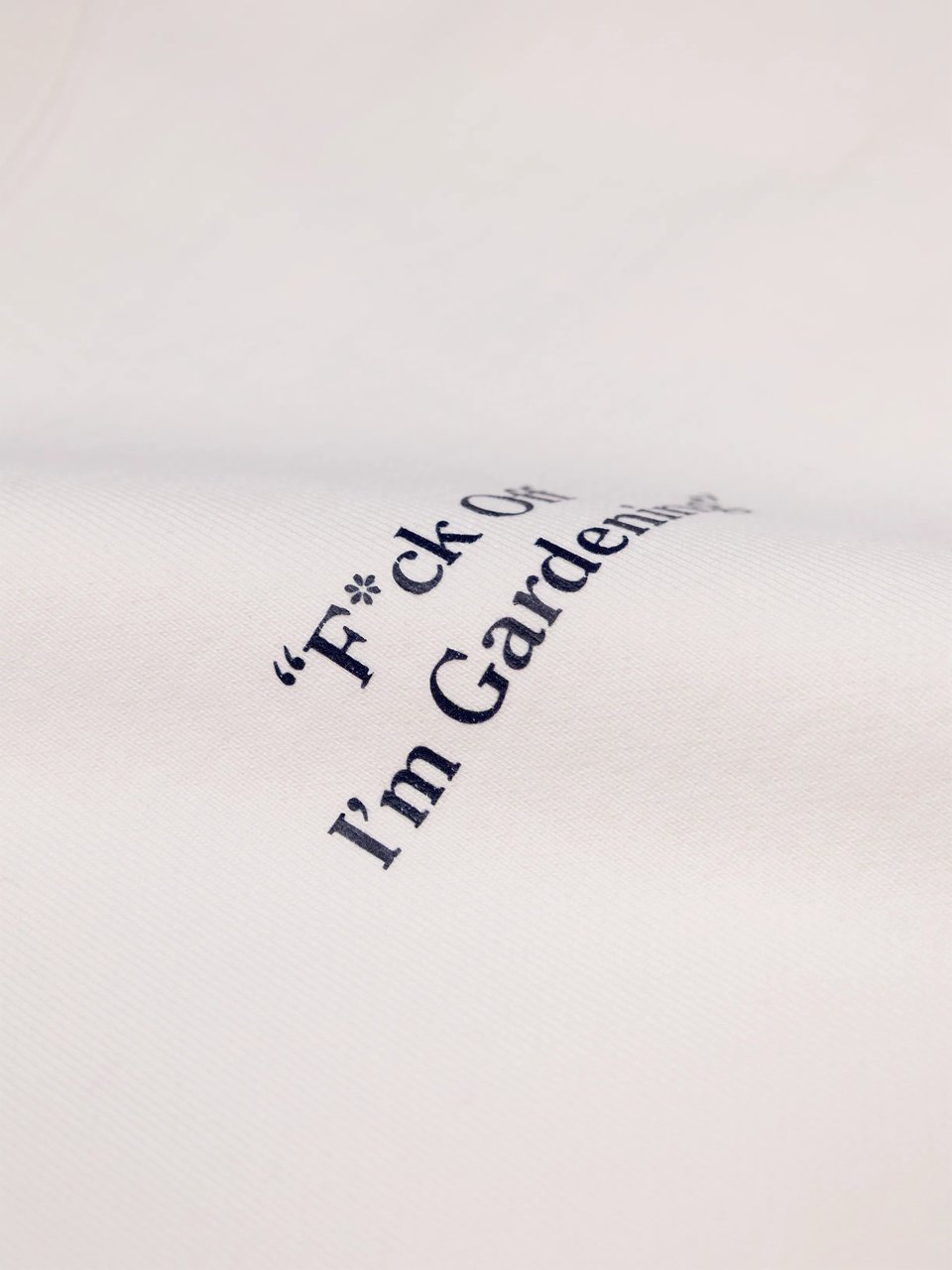 Bram's Fruit "F*ck Off I'm Gardening" Raglan T-shirt - White Wit