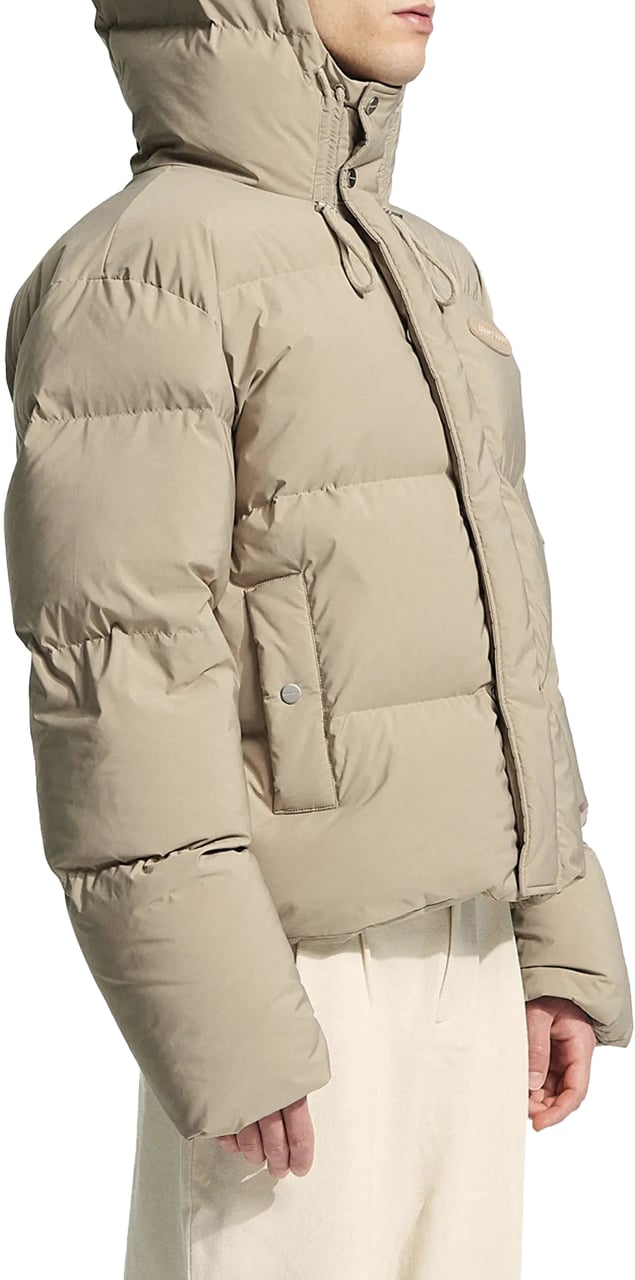 Bram's Fruit Hooded Puffer Jacket - Khaki Groen