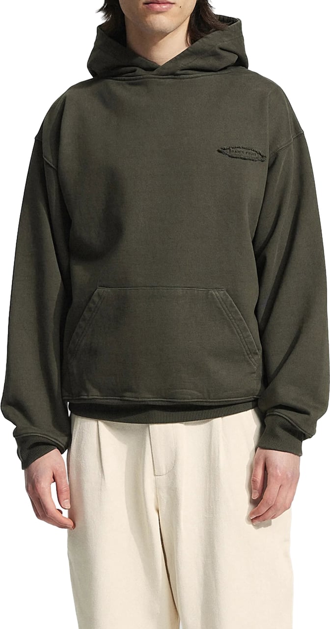 Bram's Fruit Cut & Sew “F*ck Off I'm Gardening” Hoodie - Washed Charcoal Grijs