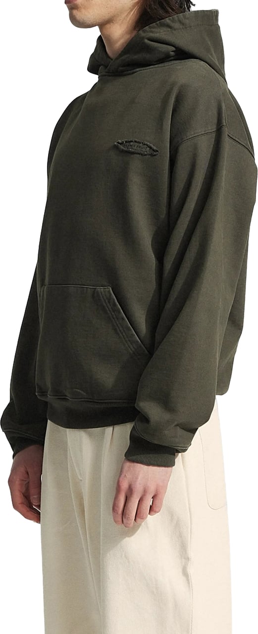 Bram's Fruit Cut & Sew “F*ck Off I'm Gardening” Hoodie - Washed Charcoal Grijs