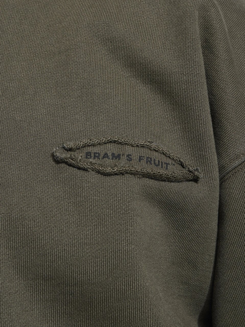 Bram's Fruit Cut & Sew “F*ck Off I'm Gardening” Crewneck - Washed Charcoal Black Zwart