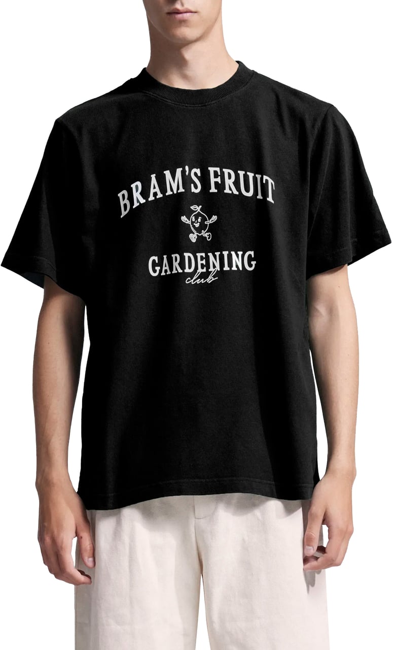 Bram's Fruit Gardening Club T-shirt - Black Zwart