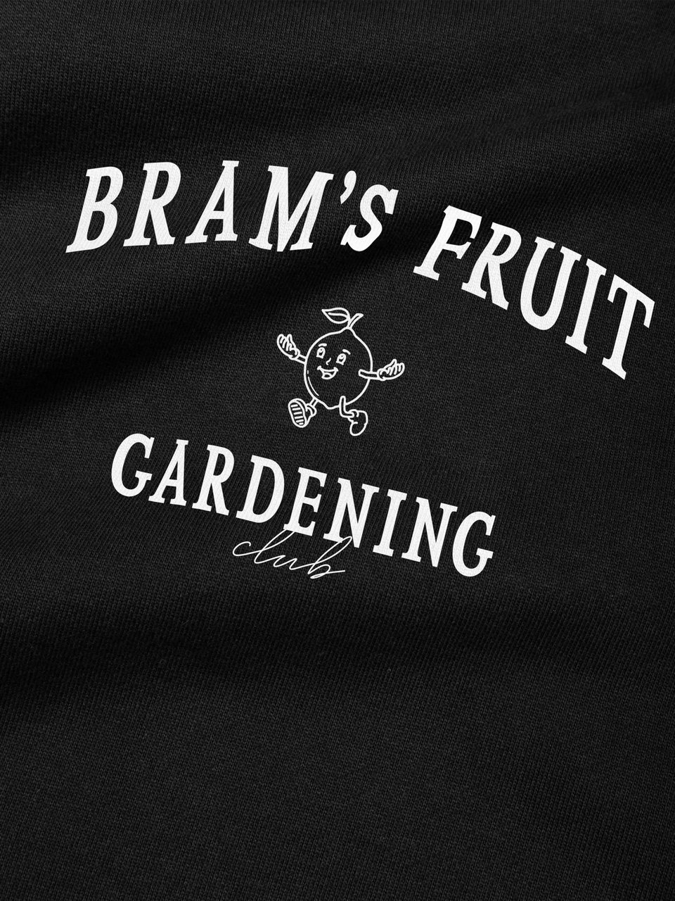 Bram's Fruit Gardening Club T-shirt - Black Zwart