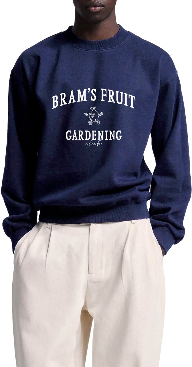 Bram's Fruit Gardening Club Crewneck - Navy Blauw