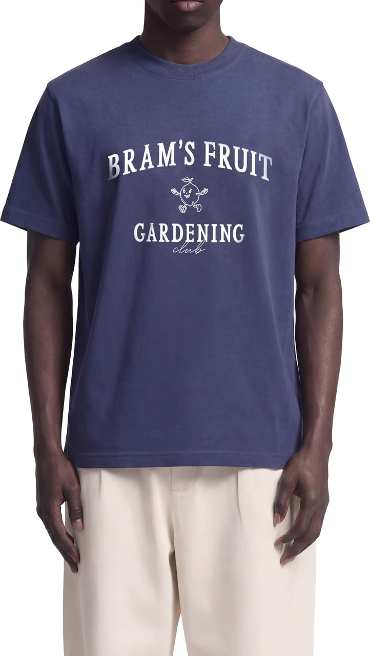 Bram's Fruit Gardening Club T-shirt - Navy Blauw