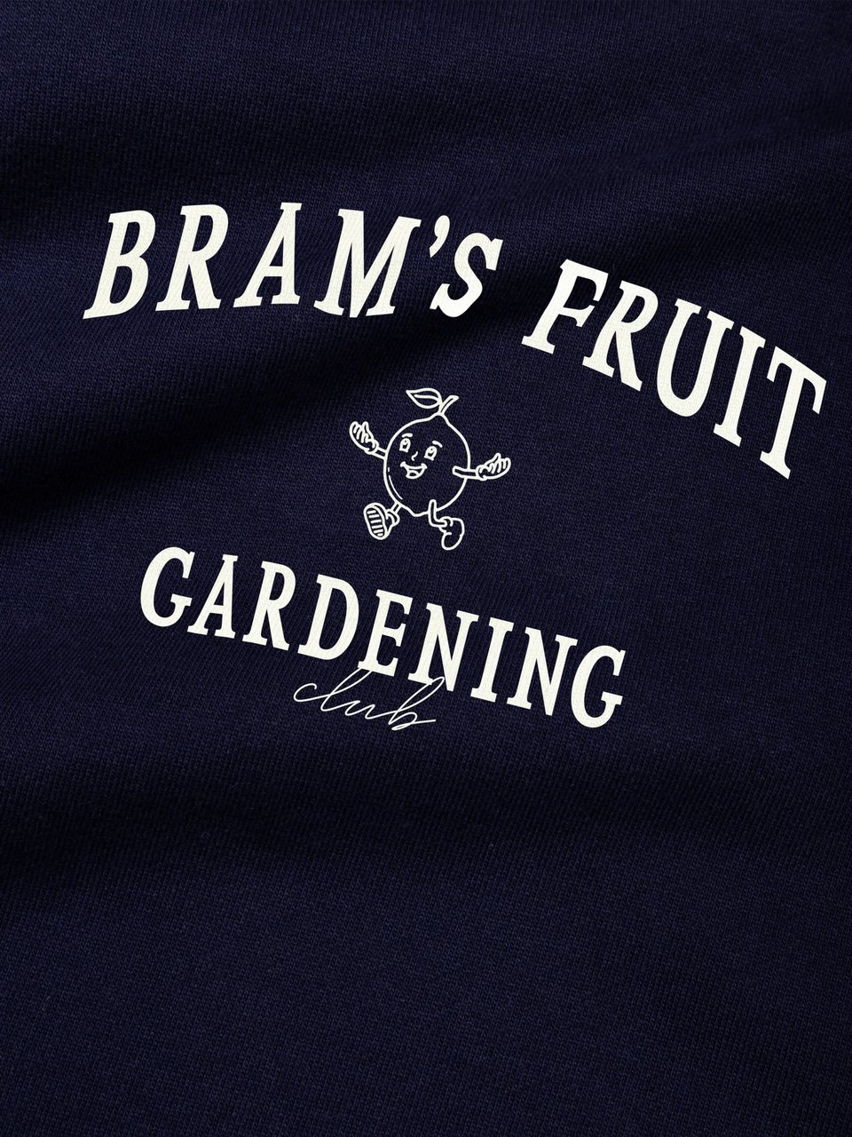 Bram's Fruit Gardening Club T-shirt - Navy Blauw