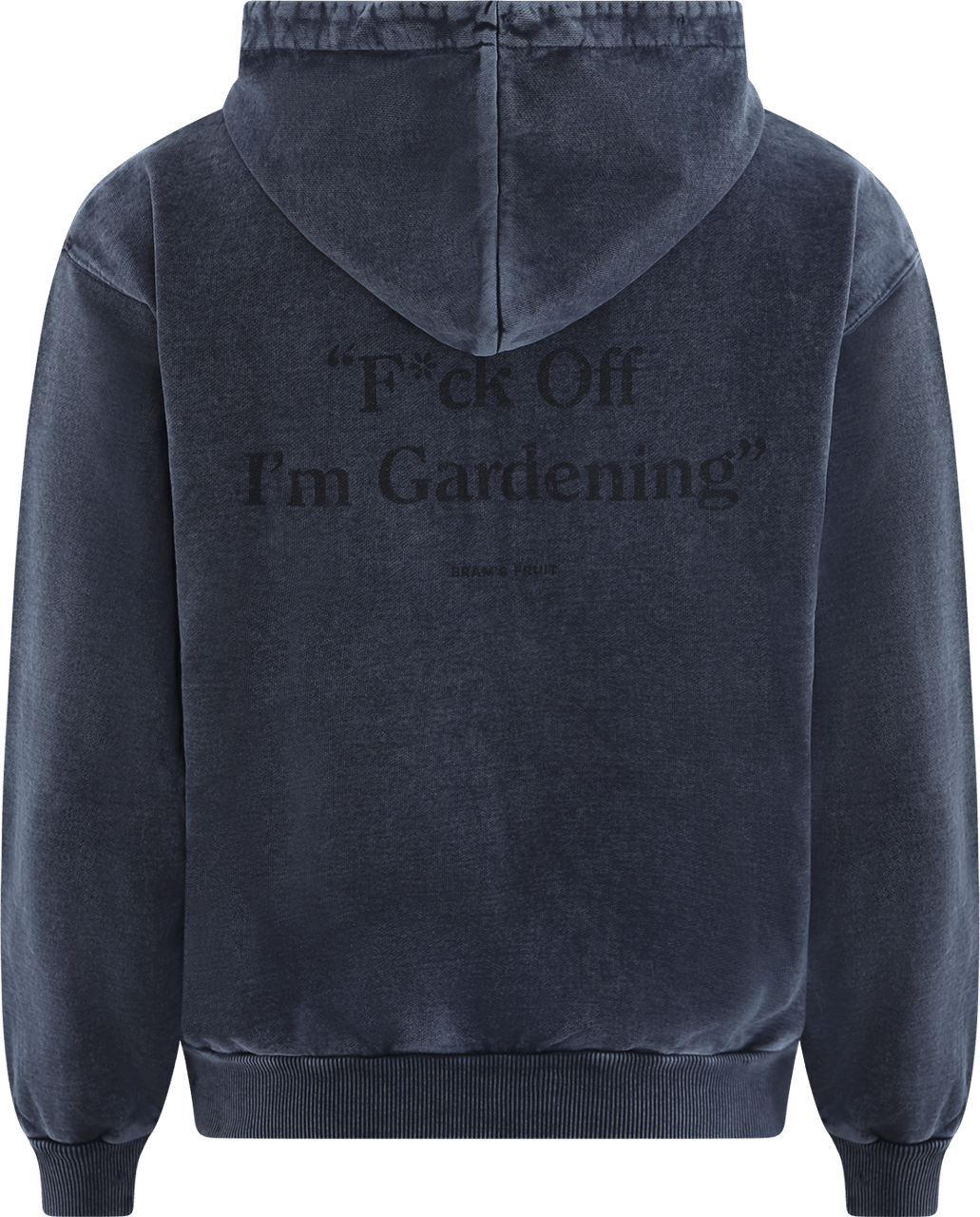 Bram's Fruit Heren Distressed Fuck Off Hoodie Blauw