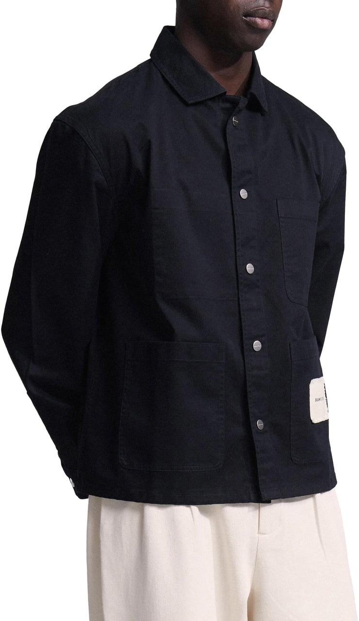 Bram's Fruit Chore Overshirt - Black Zwart