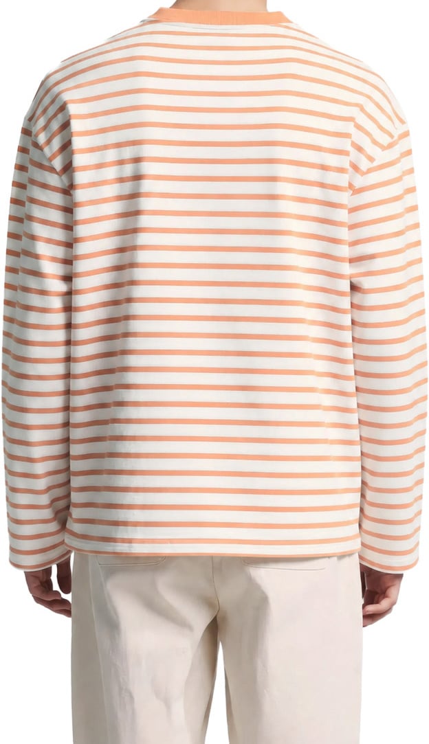 Bram's Fruit Varsity Striped Longsleeve - Orange Oranje
