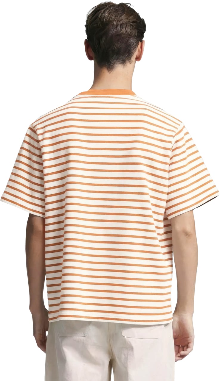 Bram's Fruit Varsity Striped T-shirt - Orange Oranje