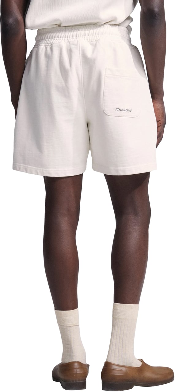 Bram's Fruit Varsity Jogger Shorts - Off White Wit