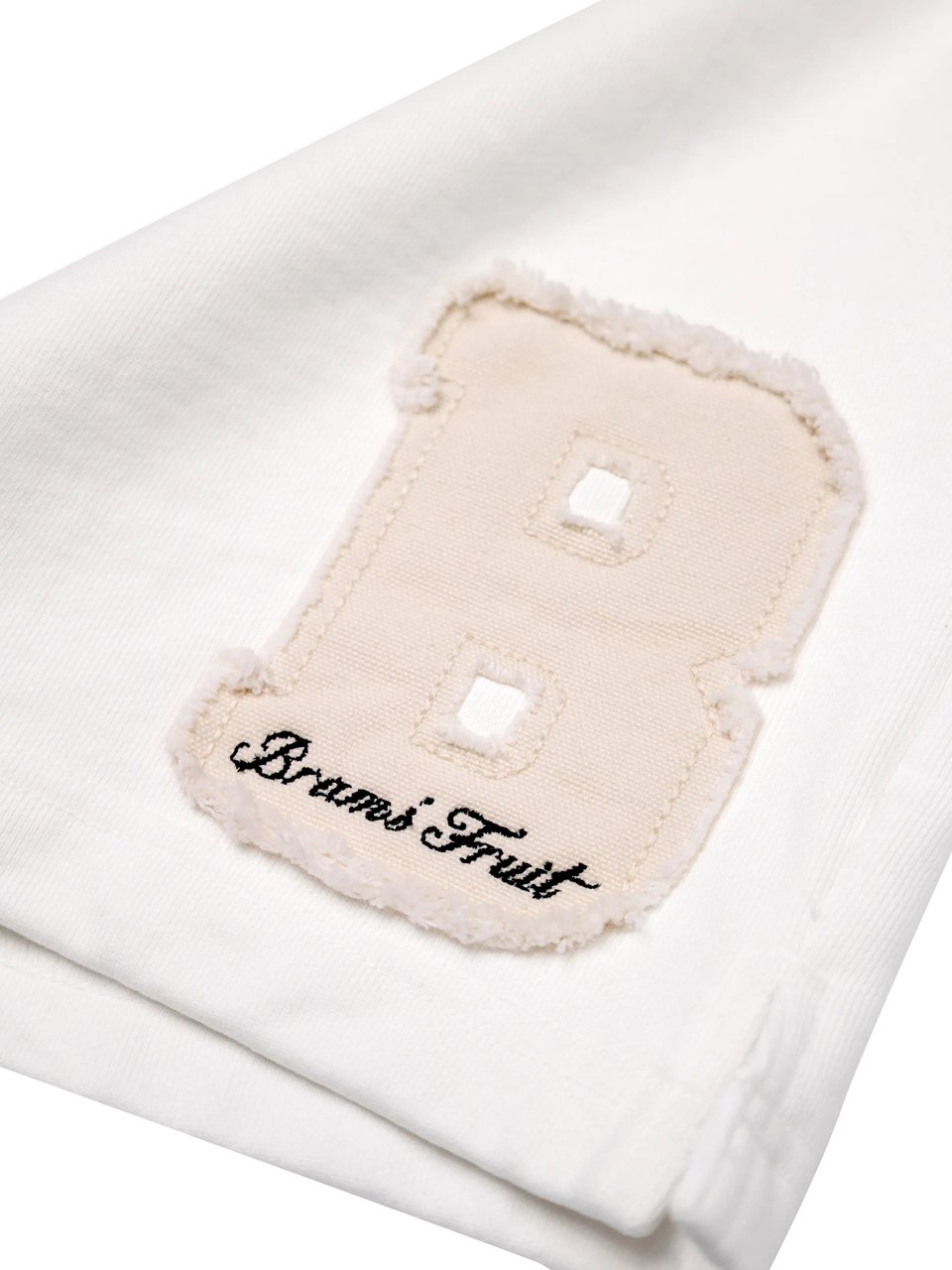 Bram's Fruit Varsity Jogger Shorts - Off White Wit