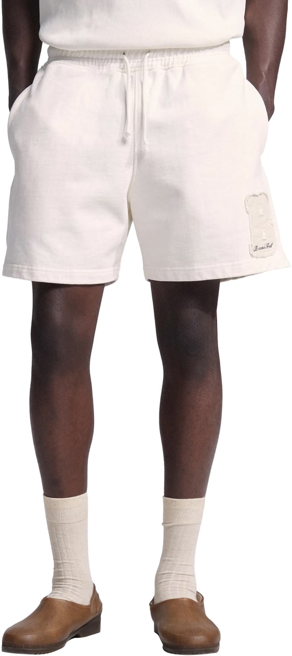 Bram's Fruit Varsity Jogger Shorts - Off White Wit