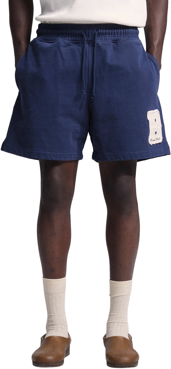 Bram's Fruit Varsity Jogger Shorts - Midnight Blue Blauw