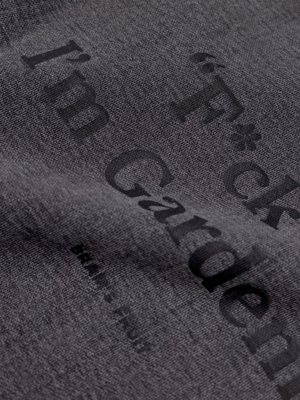 Bram's Fruit Distressed F*ck Off I'm Gardening Zipper Hoodie - Washed Black Zwart