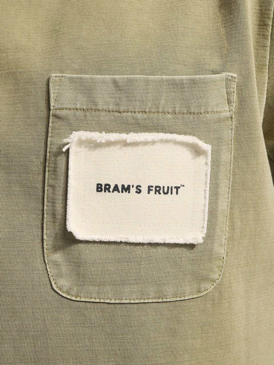 Bram's Fruit Chest Pocket T-shirt - Olive Green Groen