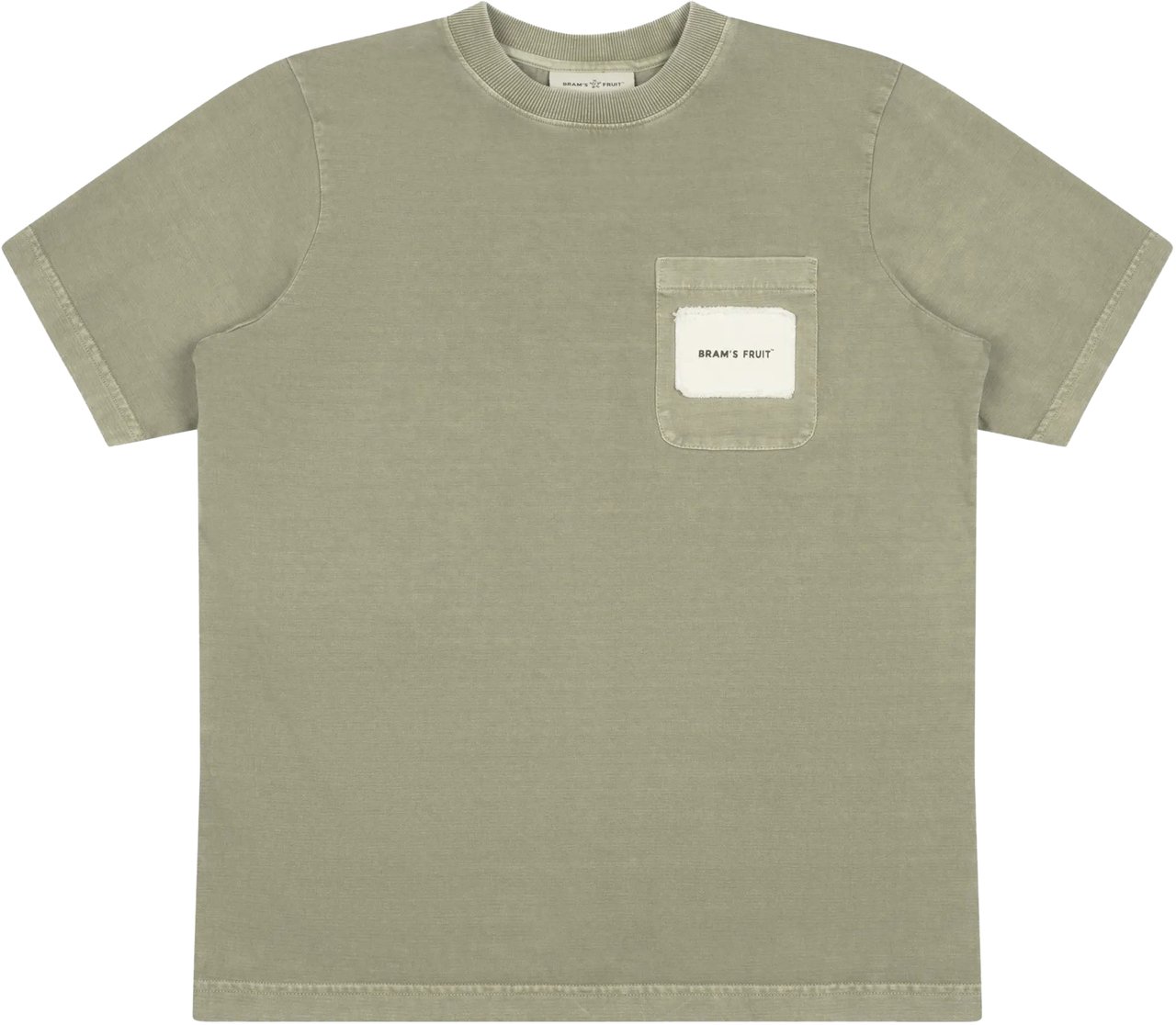 Bram's Fruit Chest Pocket T-shirt - Olive Green Groen
