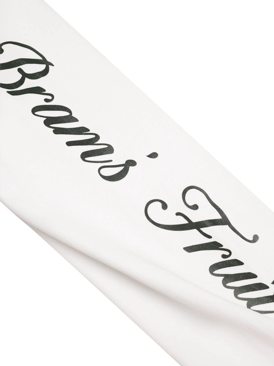 Bram's Fruit Script Logo Longsleeve - White Wit