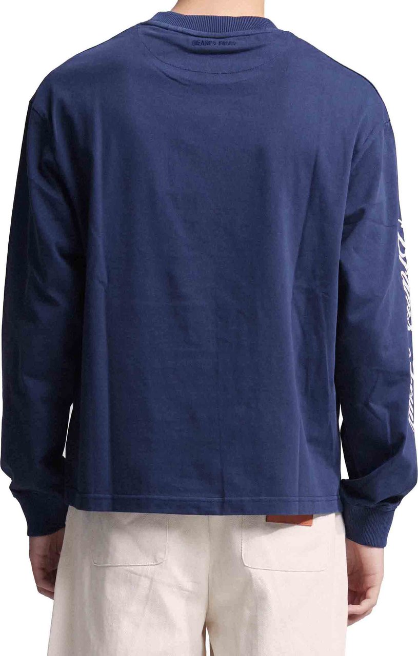 Bram's Fruit Script Logo Longsleeve - Navy Blauw
