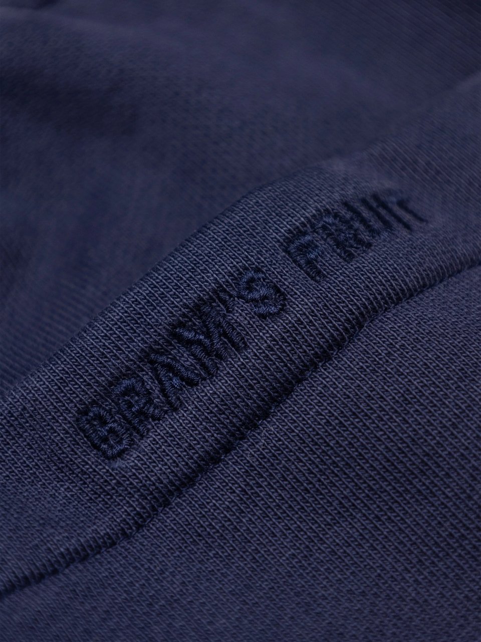Bram's Fruit Script Logo Sweatpants - Midnight Blue Blauw