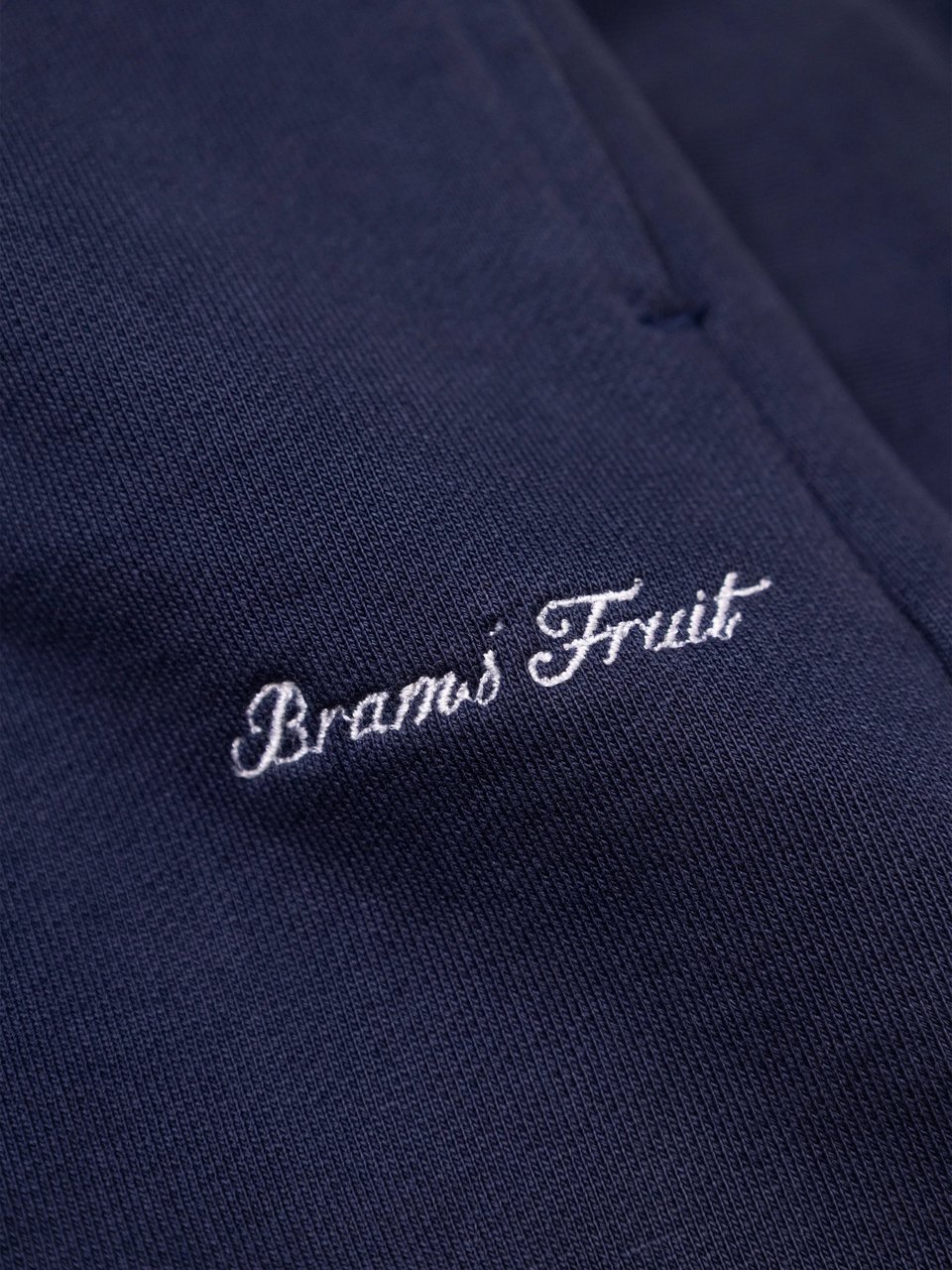 Bram's Fruit Script Logo Sweatpants - Midnight Blue Blauw
