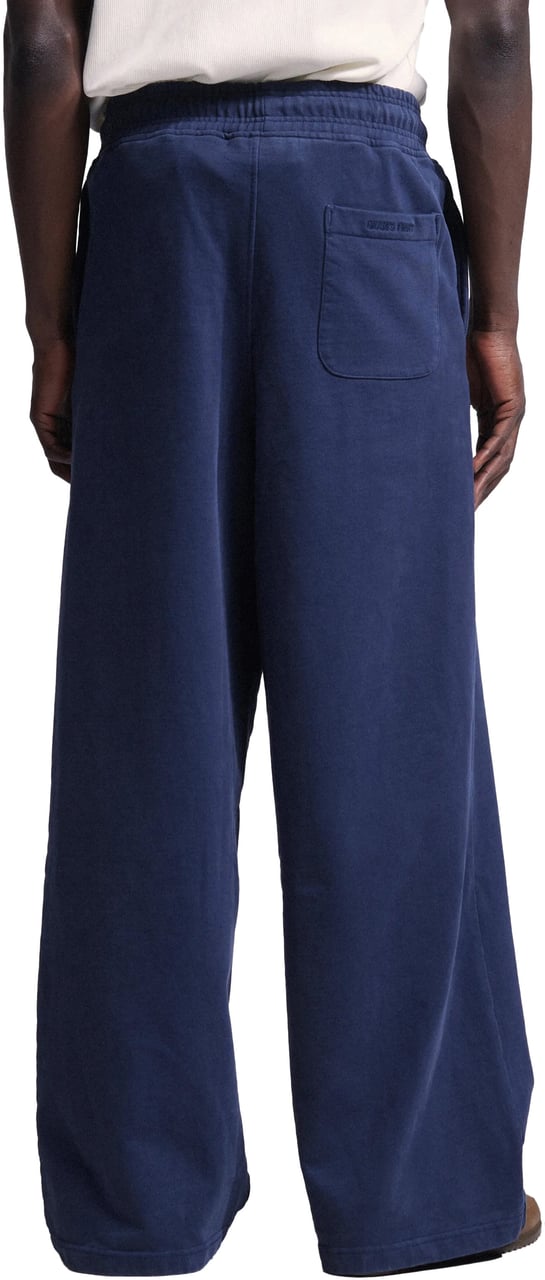 Bram's Fruit Script Logo Sweatpants - Midnight Blue Blauw