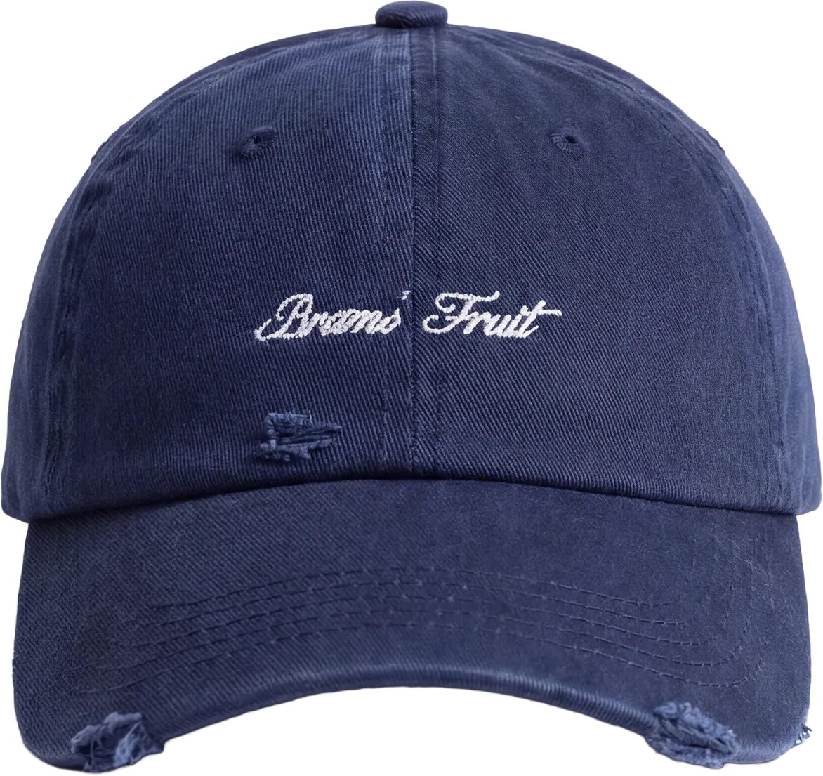 Bram's Fruit Script Logo Cap - Navy Blauw