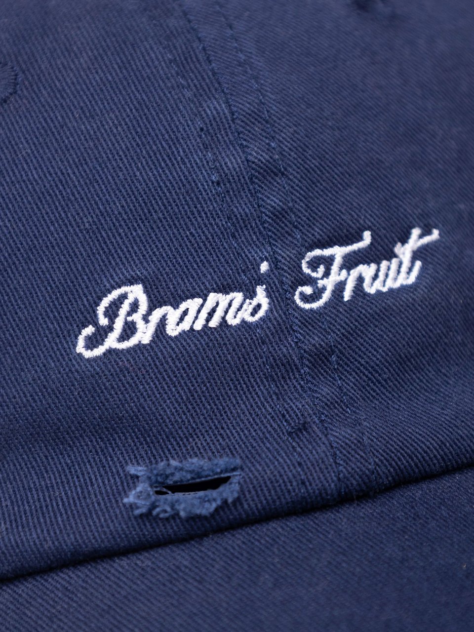 Bram's Fruit Script Logo Cap - Navy Blauw