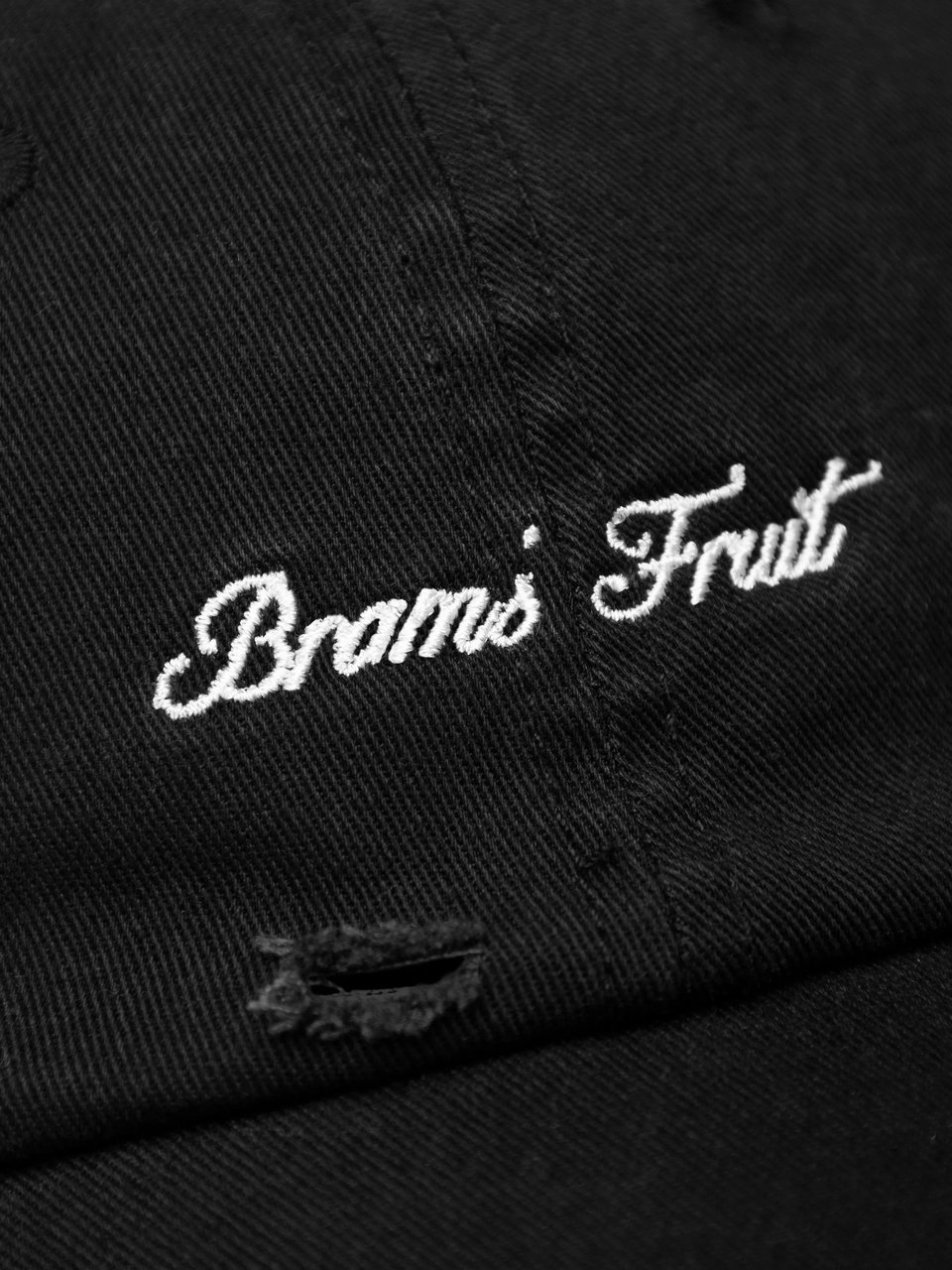 Bram's Fruit Script Logo Cap - Black Zwart