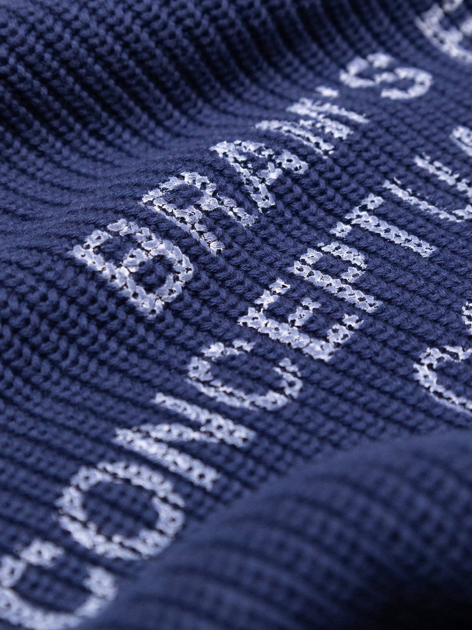 Bram's Fruit Stamp Knit - Navy Blauw