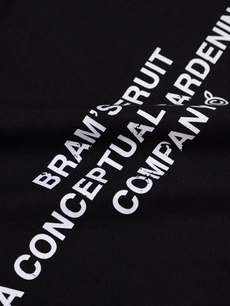 Bram's Fruit Stamp Inside Out T-shirt - Black Zwart