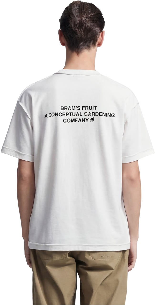 Bram's Fruit Stamp Inside Out T-shirt - White Wit