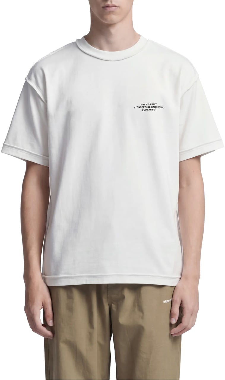 Bram's Fruit Stamp Inside Out T-shirt - White Wit