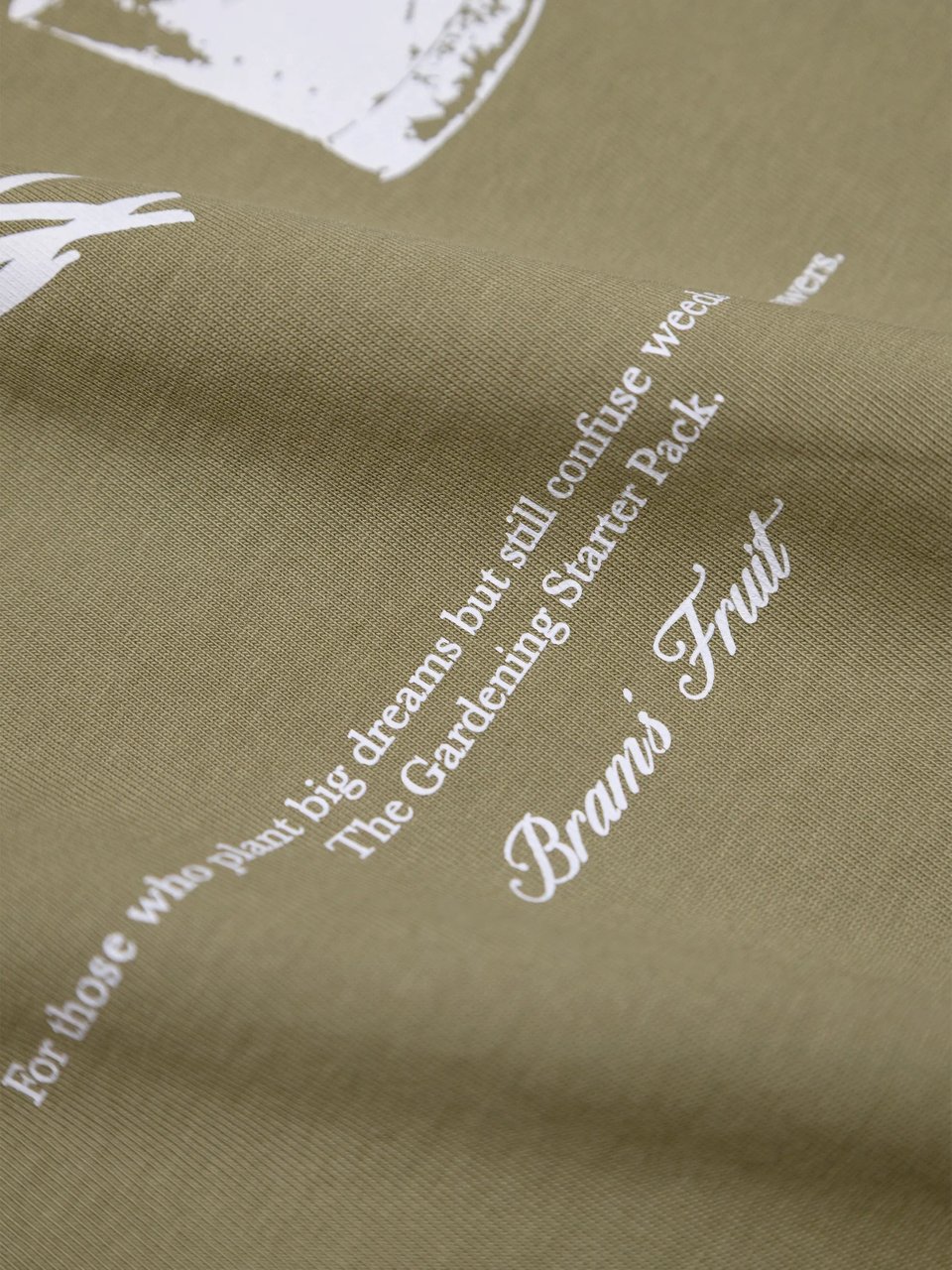 Bram's Fruit Gardening Kit T-shirt - Olive Green Groen