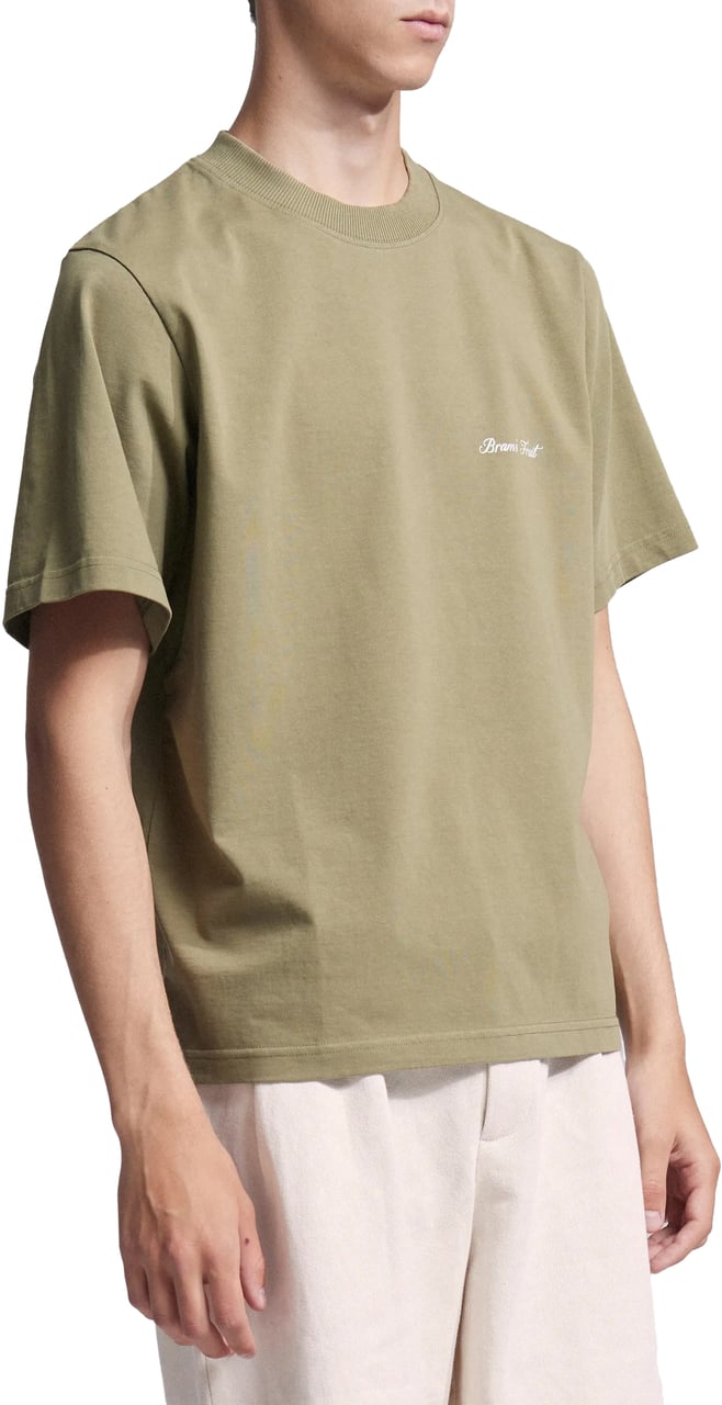 Bram's Fruit Gardening Kit T-shirt - Olive Green Groen