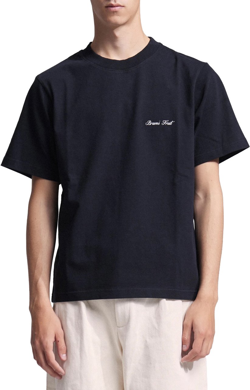 Bram's Fruit Gardening Label T-shirt - Black Zwart