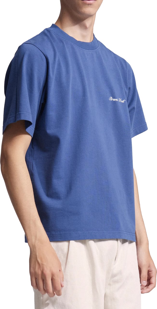 Bram's Fruit Gardening Label T-shirt - Blue Blauw
