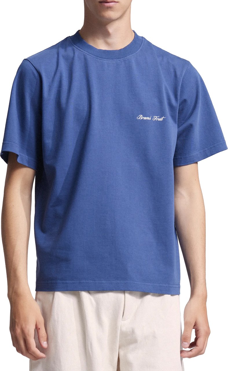 Bram's Fruit Gardening Label T-shirt - Blue Blauw