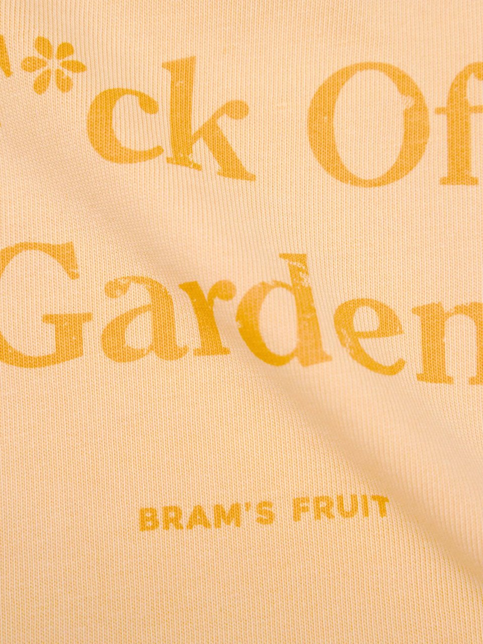 Bram's Fruit Distressed F*ck Off I'm Gardening T-shirt - Washed Orange Oranje