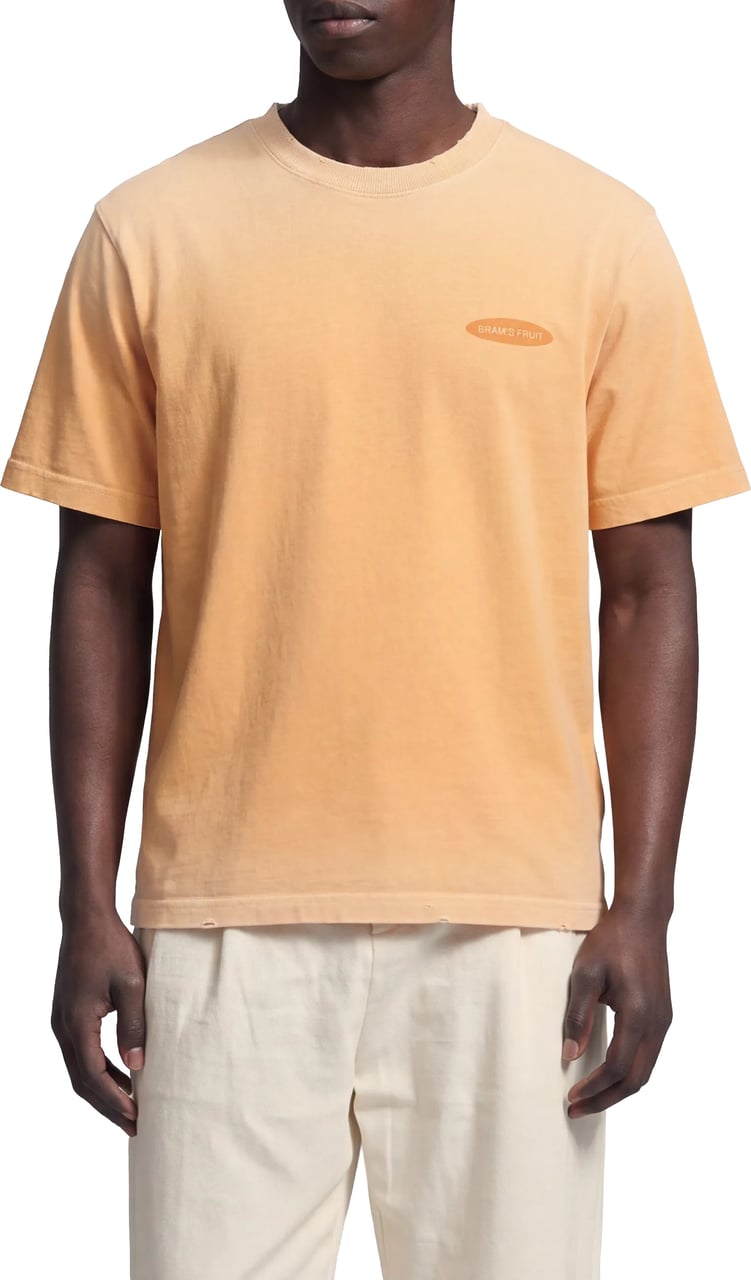 Bram's Fruit Distressed F*ck Off I'm Gardening T-shirt - Washed Orange Oranje